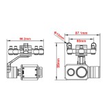 Wholesale Tarot TL3T21 3-Axis Gimbal 640 Thermal Imaging Visible Light for RC Dr One Power Inspection Fire Fighting